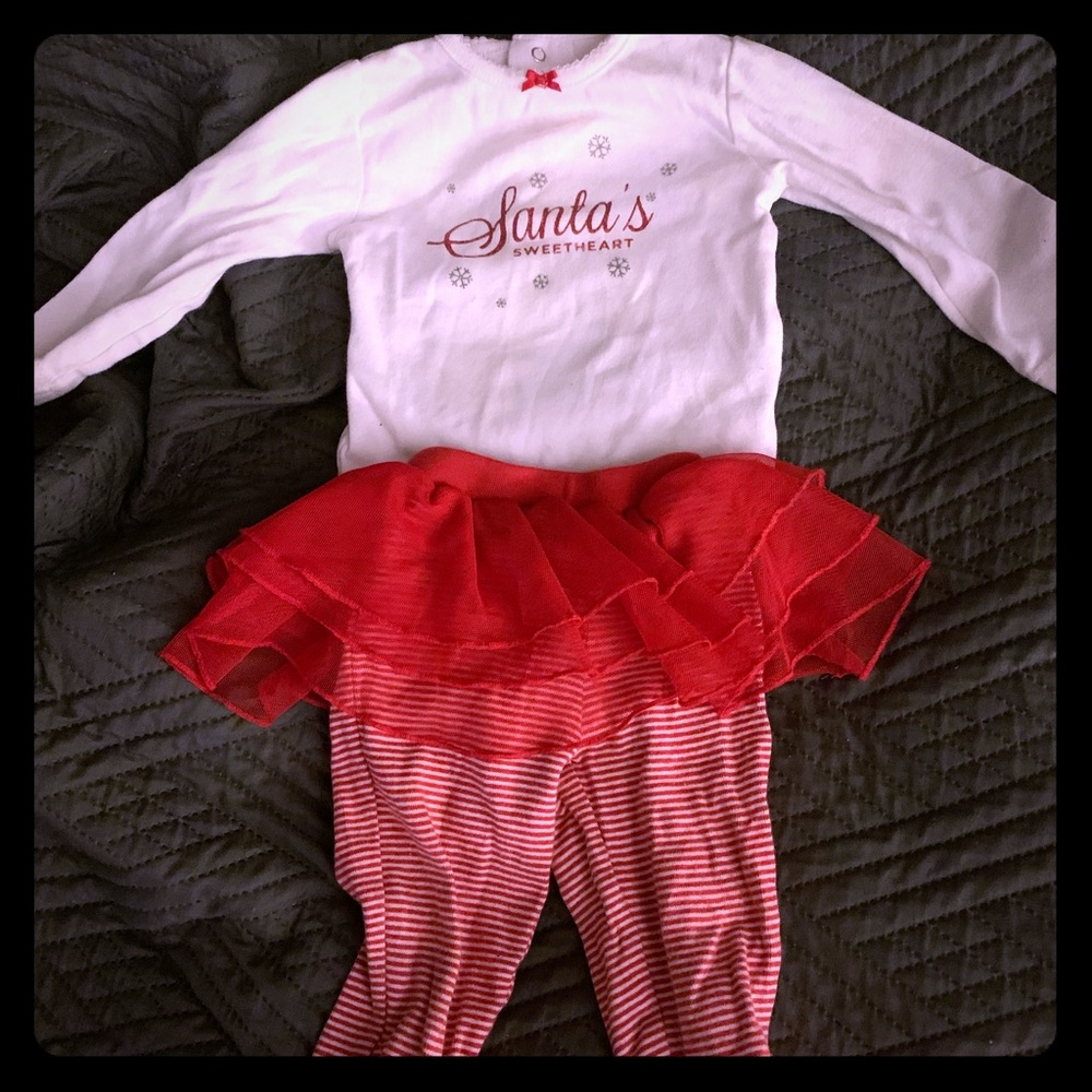 Adorable baby girl Christmas outfit
